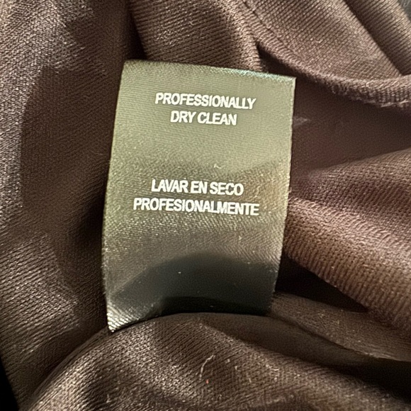 Nicole Miller Black Floral V-Neck Bell Sleeve Tunic Dress size 8 - Picture 7 of 8